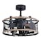 Vaxcel Kodiak Black and Burnished Teak Rustic Ceiling Fan with LED Light Kit and Remote Moose F0103 - alternate 6